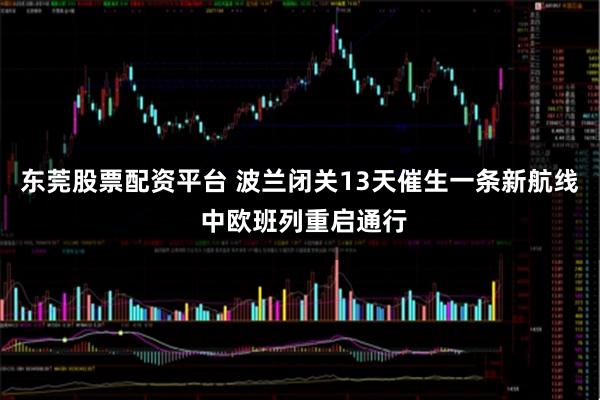 东莞股票配资平台 波兰闭关13天催生一条新航线 中欧班列重启通行